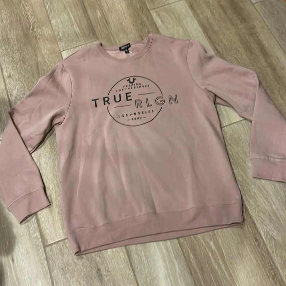 True Religion Woodrose Halo Crew Neck Sweatshirt XL